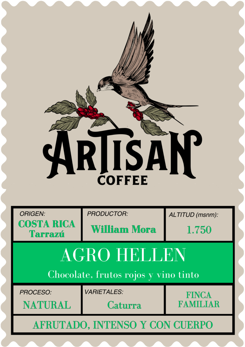 Agro Hellen. Café de Costa Rica. Natural - Artisancoffee