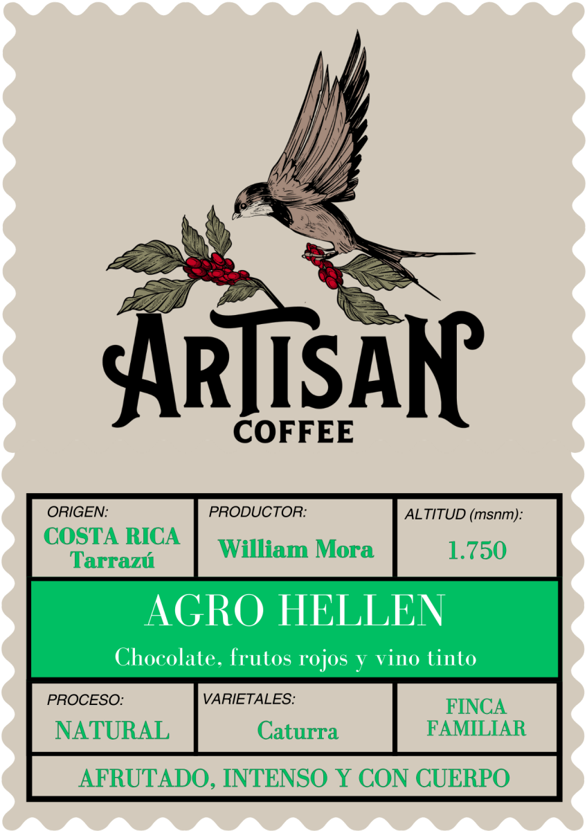 Agro Hellen. Café de Costa Rica. Natural - Artisancoffee.