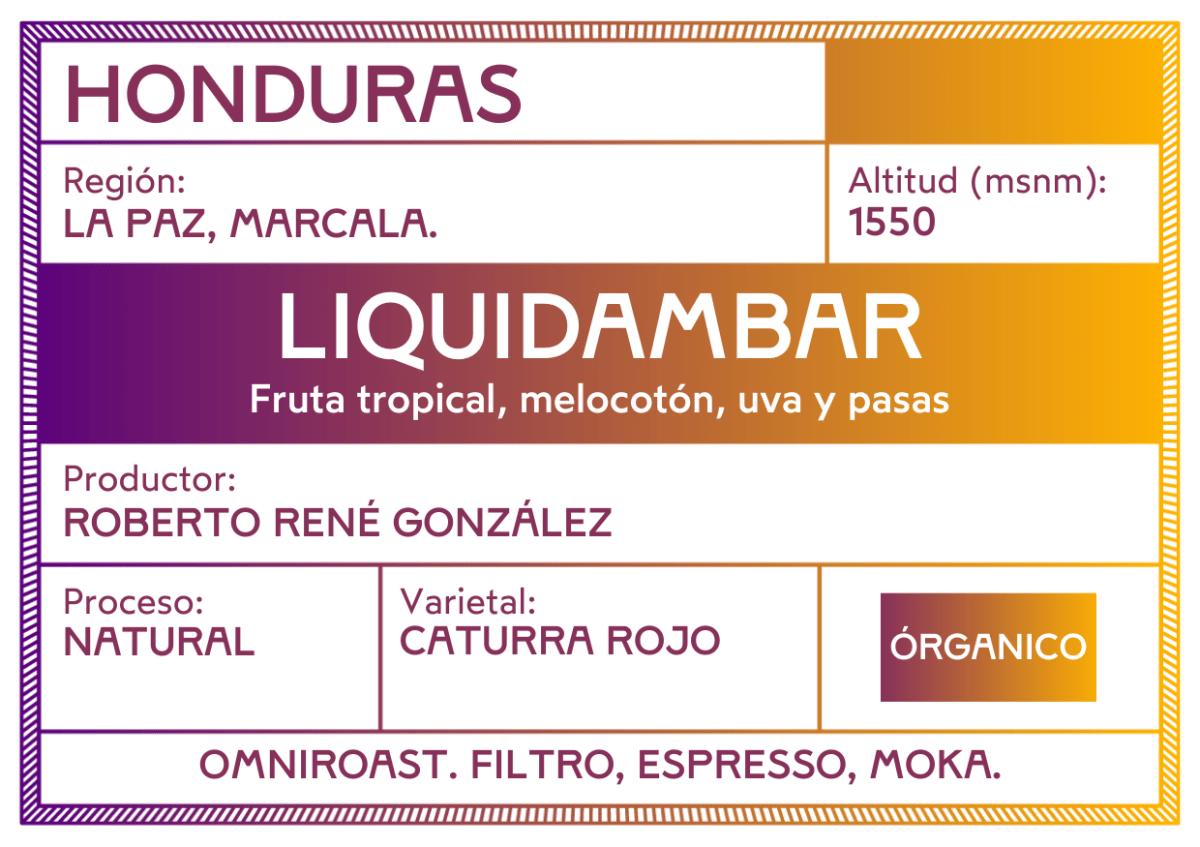 Café de Honduras. Finca Liquidambar. Natural. Perfecto para filtro y  aeropress. Tostado en Málaga – Artisancoffee