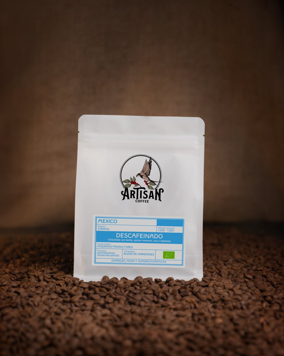 Café Descafeinado Mountain Water de Mexico. Chiapas - Artisancoffee