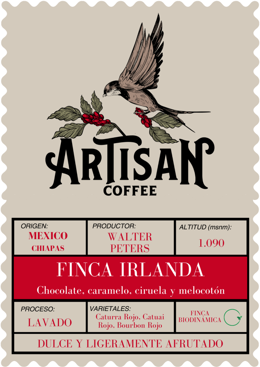 Finca Irlanda. Café de Méjico. Chiapas. Lavado - Artisancoffee