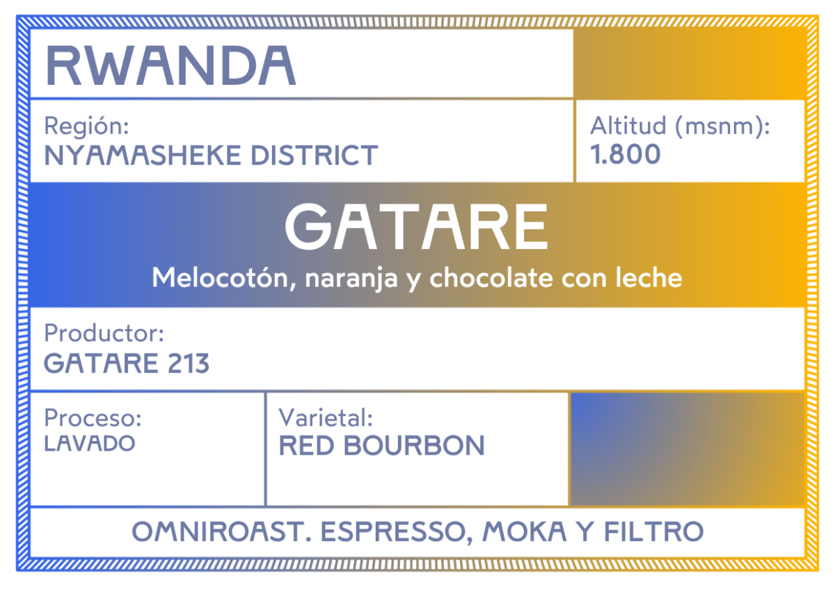 Gatare. Café de Rwanda. Lavado - Artisancoffee