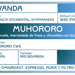 Muhororo. Café de Rwanda. Natural - Artisancoffee