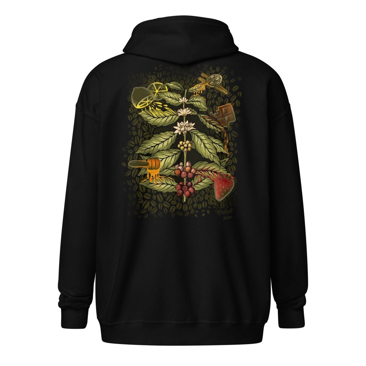 Sudadera gruesa Inpuslo x Artisan unisex con capucha y cremallera - Artisancoffee
