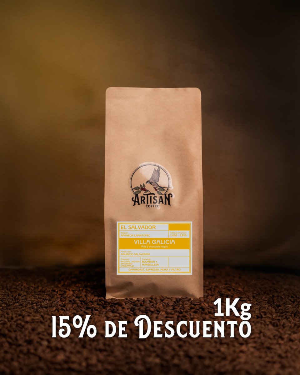 Villa Galicia. Café de El Salvador. Natural. Secado extendido Pineapple - Artisancoffee