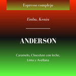 Anderson. Café de Kenia. Lavado - Artisancoffee