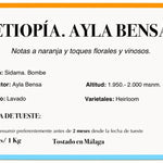 Ayla Bensa. Café de Etiopía. Lavado - Artisancoffee