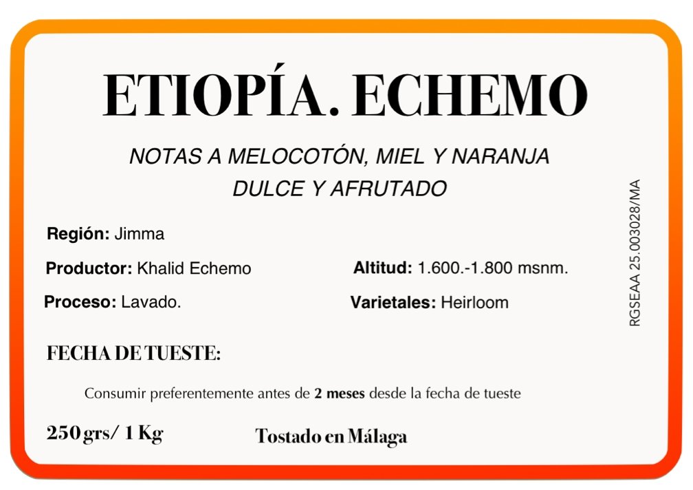 Café de Etiopía. Khalid Echemo - Artisancoffee