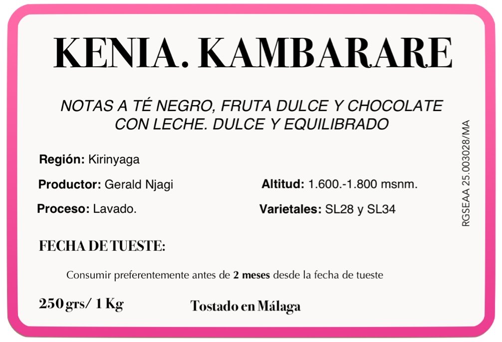 Kambarare. Café de Kenia - Artisancoffee