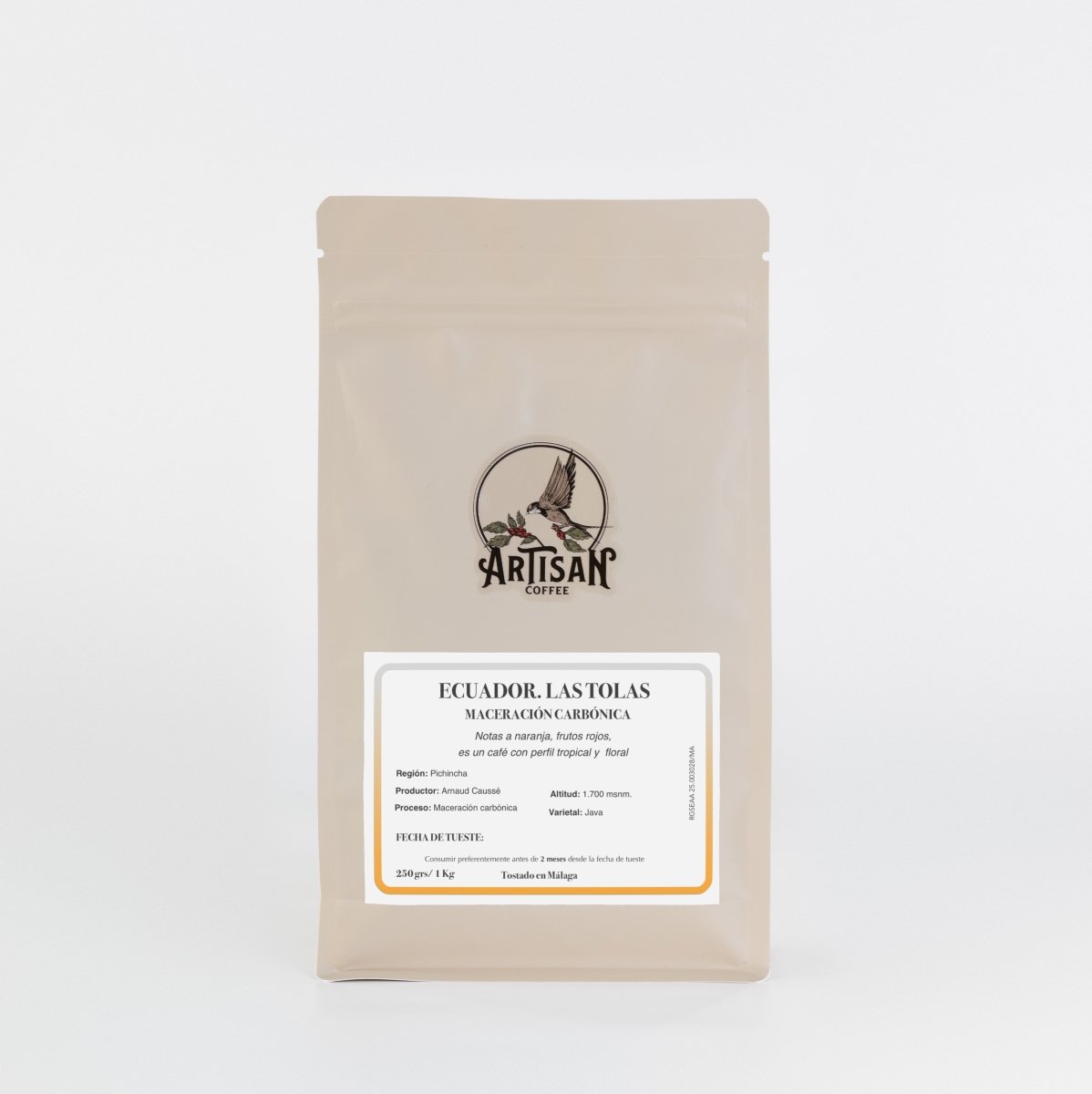 Las Tolas. Café de Ecuador. Fermentación Carbónica - Artisancoffee
