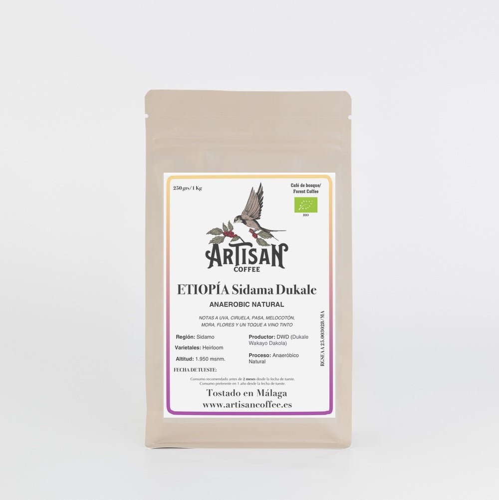 Sidama Dukale. Café de Etiopía. Natural Anaeróbico. - Artisancoffee