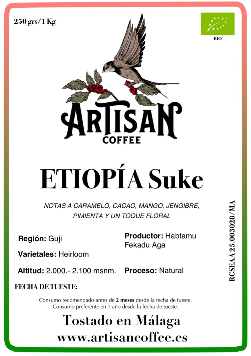 Suke. Café de Etiopía. Natural - Artisancoffee