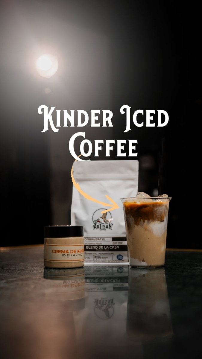 Kinder Iced Coffee: café helado con crema Kinder - Artisancoffee