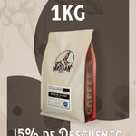Artisan Blend café de especialidad con notas a chocolate y baja acidez. 15 por ciento de descuento en la compra de un kilo
