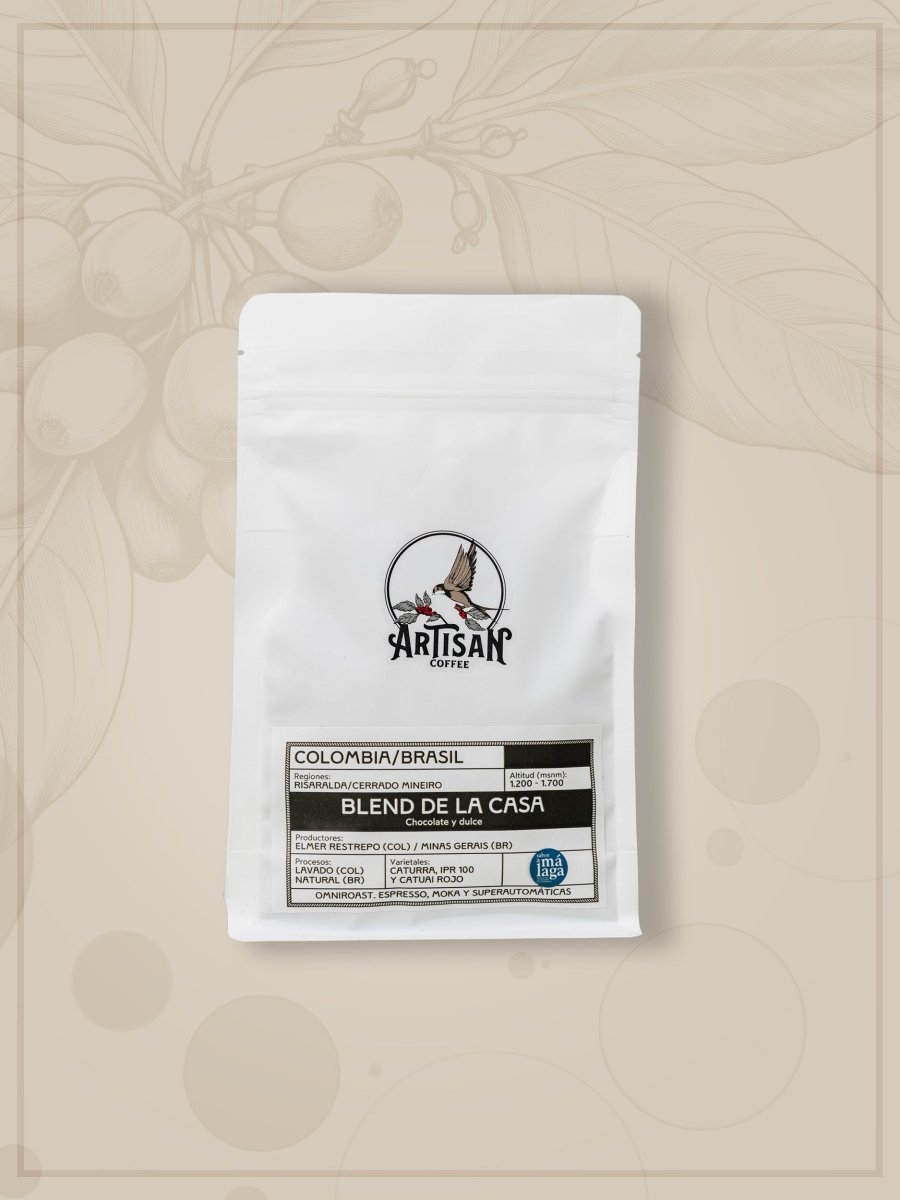 Artisan Blend. Café de Colombia y Brasil. Especial para espresso, cafetera italiana y superautomáticas - Artisancoffee
