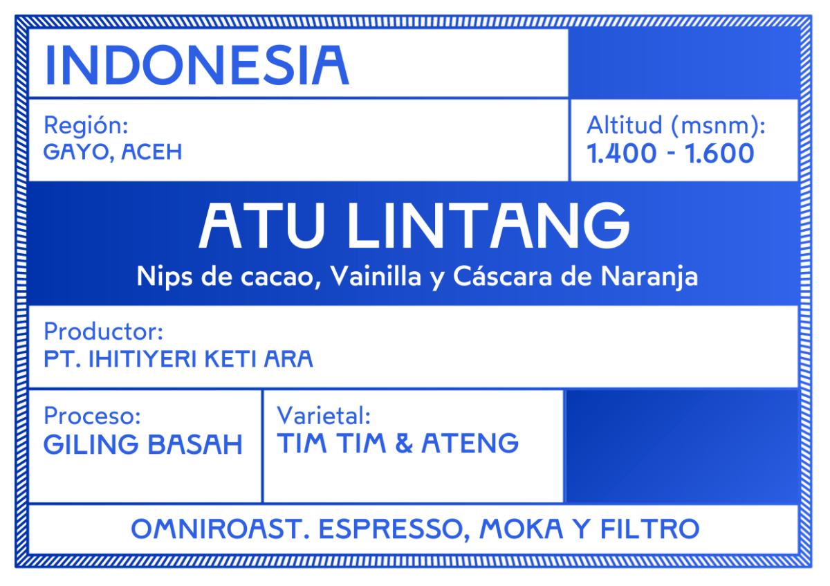 Atu Lintang. Café de Indonesia, Gling Basah - Artisancoffee