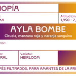 Ayla Bombe. Café de Etiopía, Sidama. Natural - Artisancoffee
