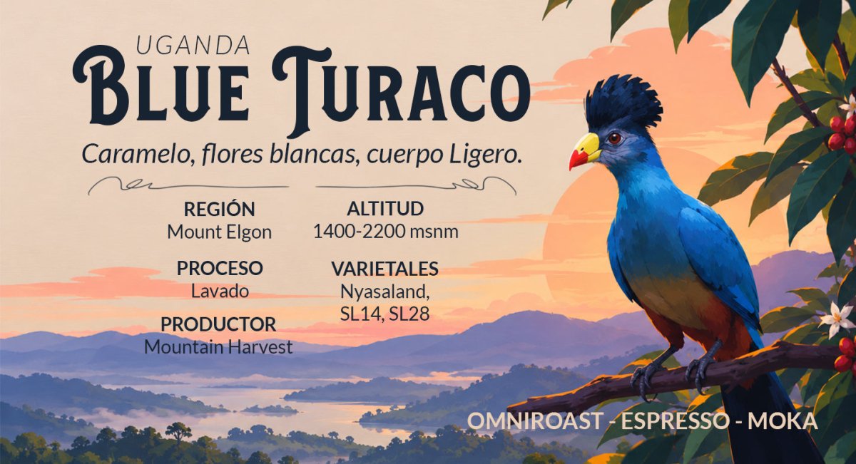 Blue Turaco – Café de especialidad de Uganda Lavado - Artisancoffee