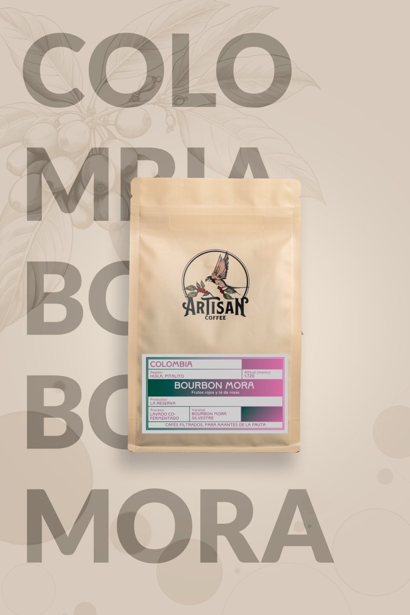 Bourbon Mora Silvestre – Café de Colombia · Co - fermentado · Finca La Reserva - Artisancoffee
