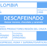 Café Colombiano Descafeinado Swiss Water - Artisancoffee