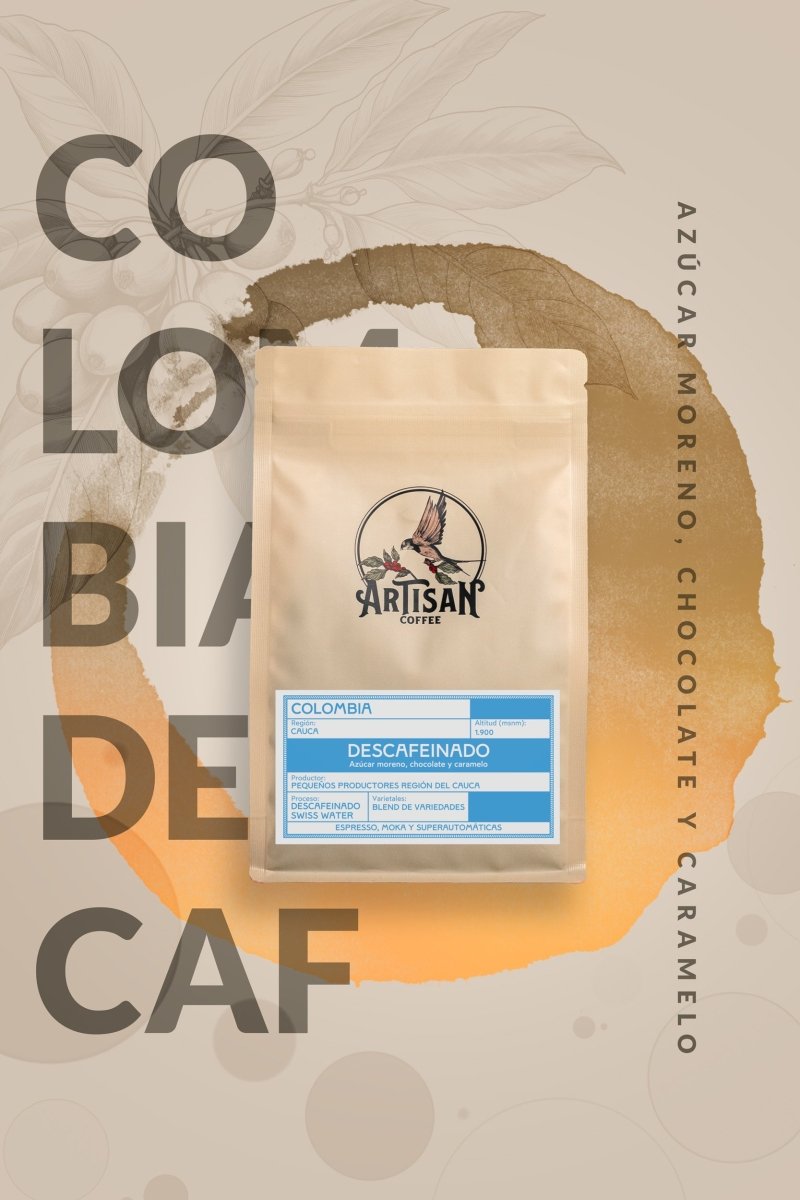 Café Colombiano Descafeinado Swiss Water - Artisancoffee