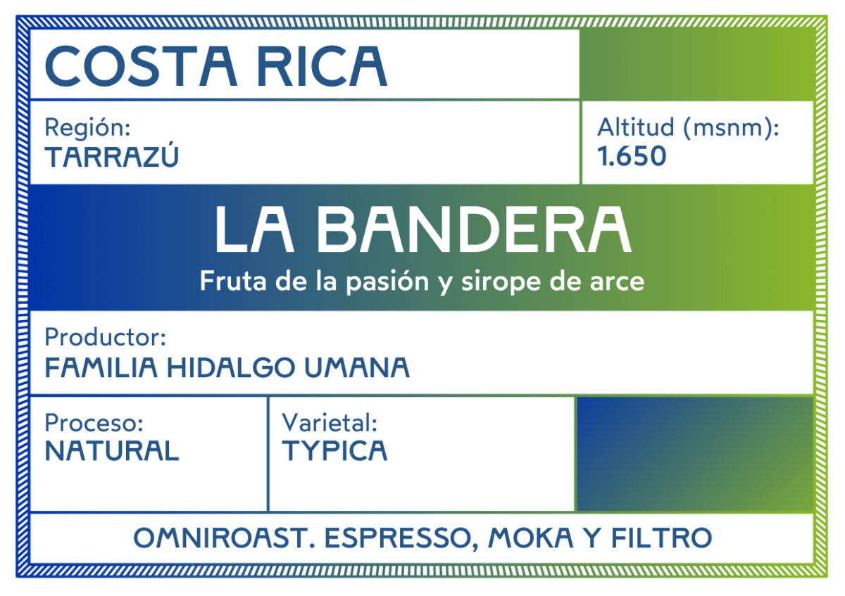 Café de Costa Rica – La Bandera · Tarrazú - Artisancoffee