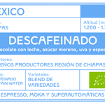 Café Descafeinado Mountain Water de Mexico. Chiapas - Artisancoffee