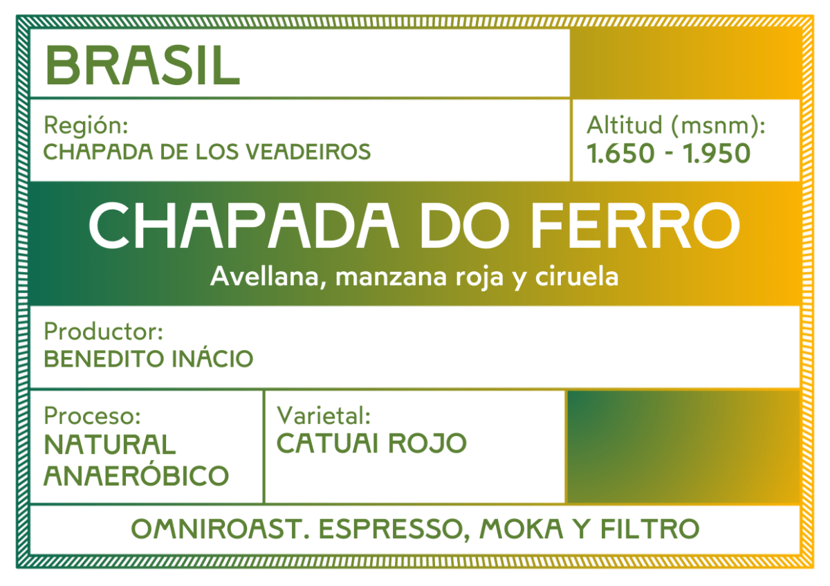Chapada do Ferro. Café de Brasil, Natural Anaeróbico - Artisancoffee