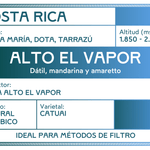 Finca Alto el Vapor. Café de Costa Rica. Natural Aeróbico - Artisancoffee