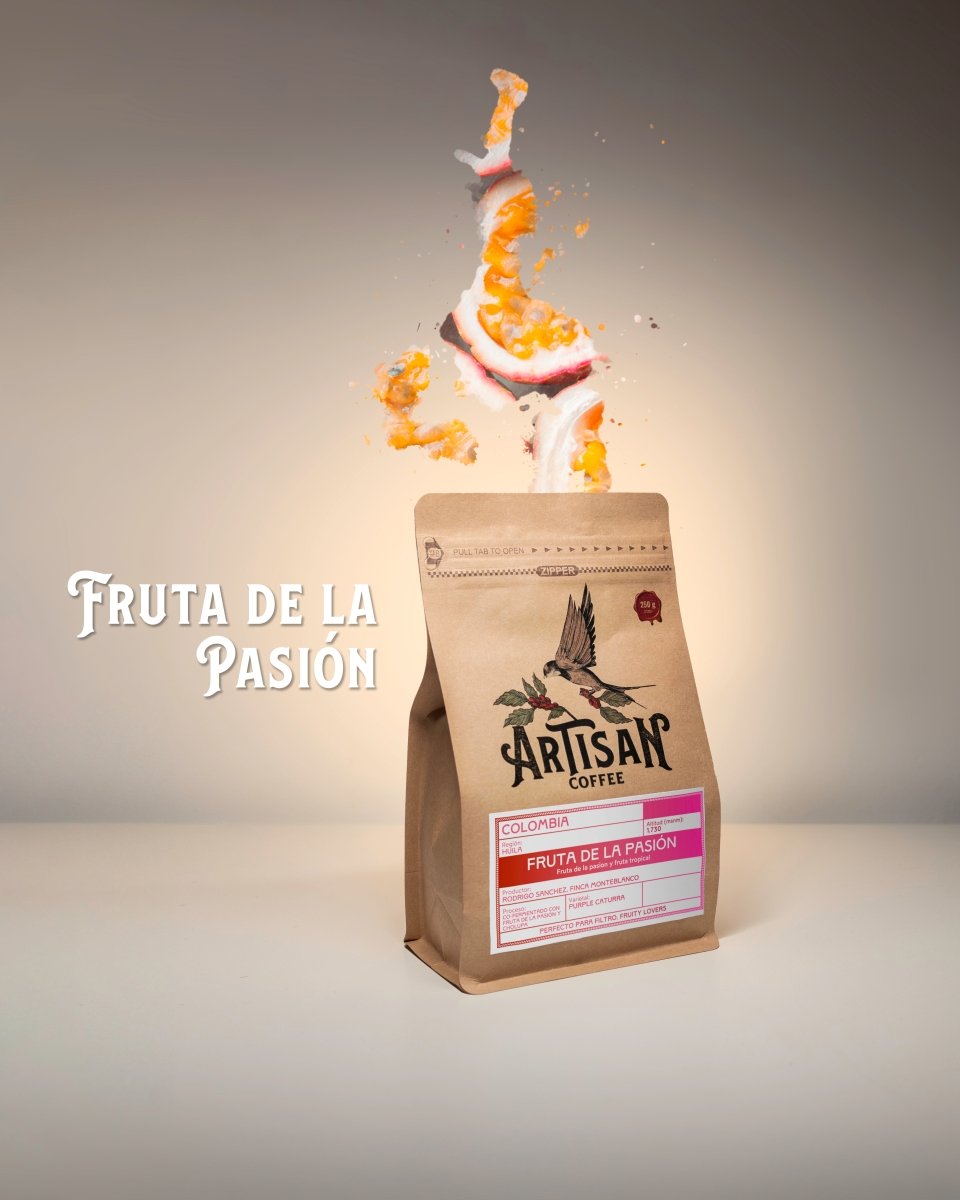 Fruta de la Pasión. Monteblanco. Café de Colombia. Cofermentado - Artisancoffee