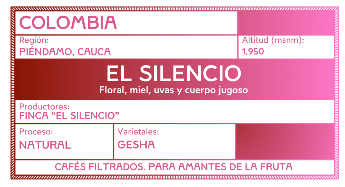 Gesha "El Silencio" – Café de especialidad de Colombia natural - Artisancoffee