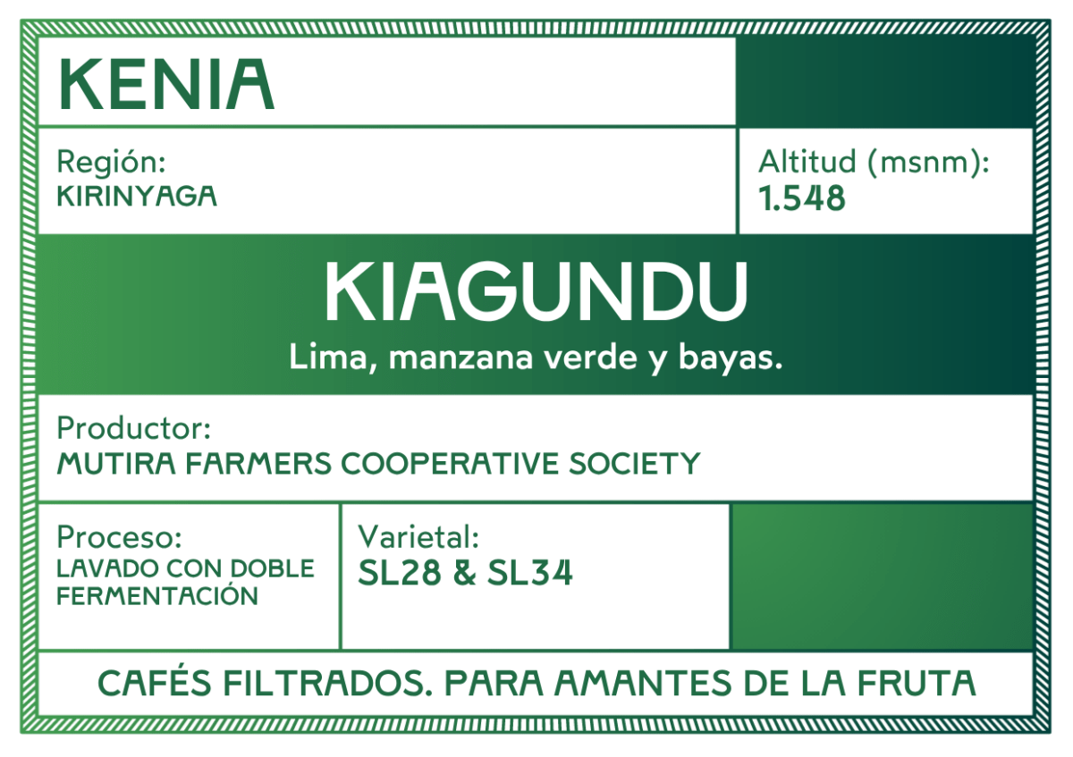 Kiagundu – Café de Kenia · Lavado con doble fermentación - Artisancoffee