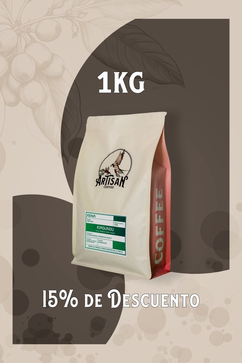 Kiagundu – Café de Kenia · Lavado con doble fermentación - Artisancoffee
