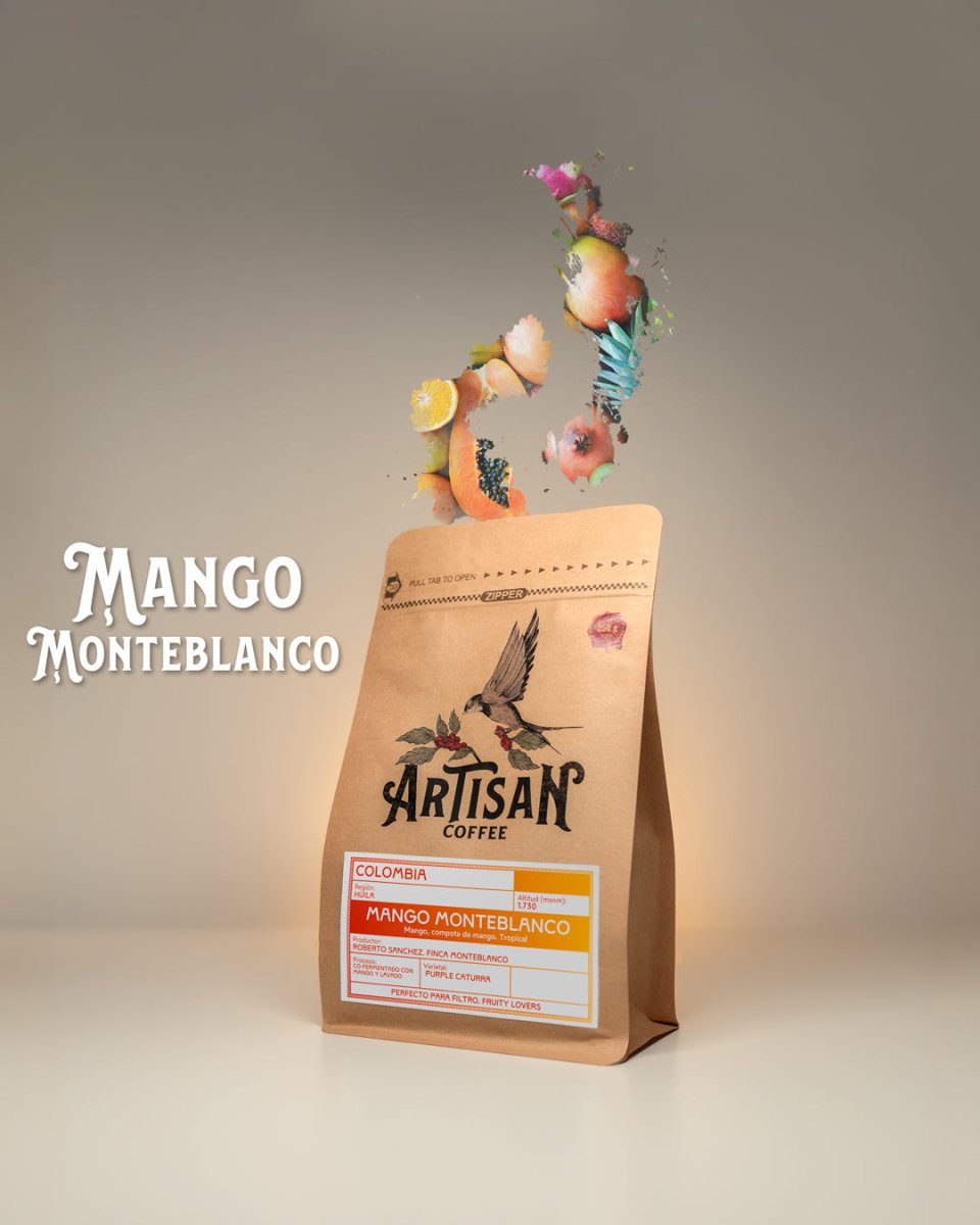 Mango Monteblanco. Café de Colombia. Cofermentado - Artisancoffee