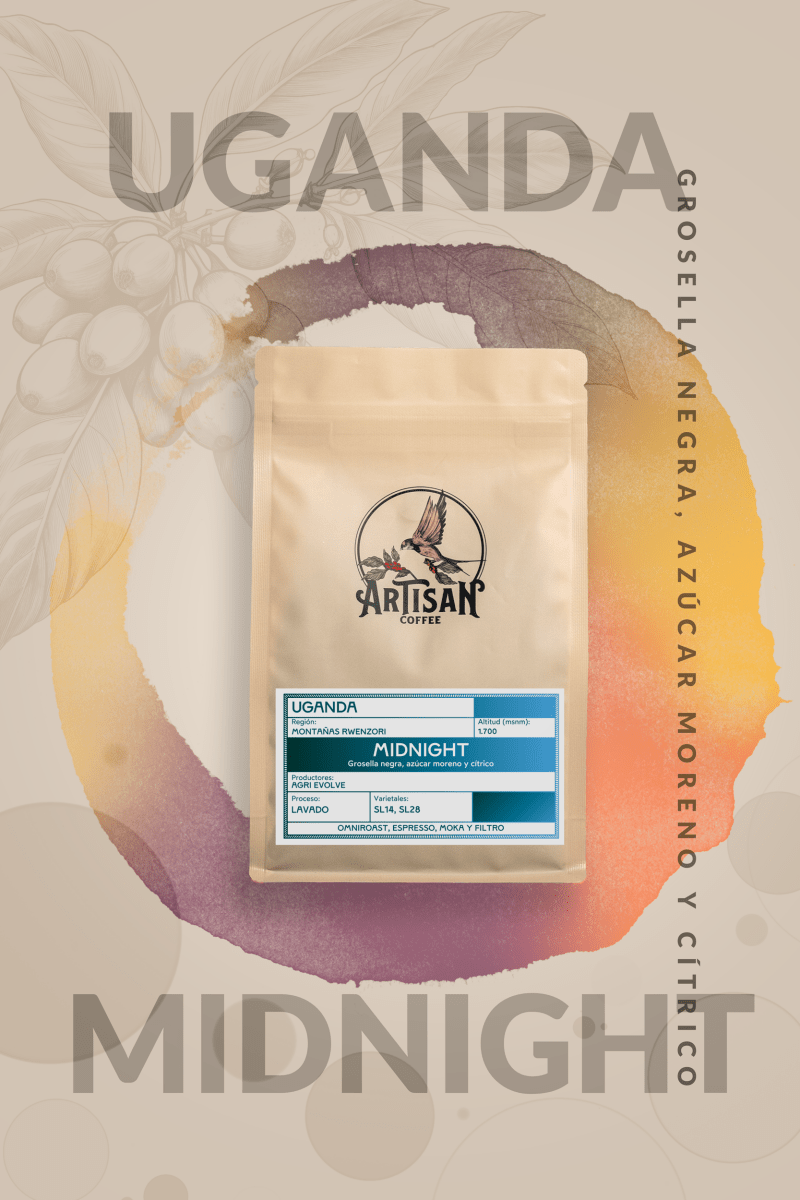 Midnight. Café de Uganda. Lavado - Artisancoffee