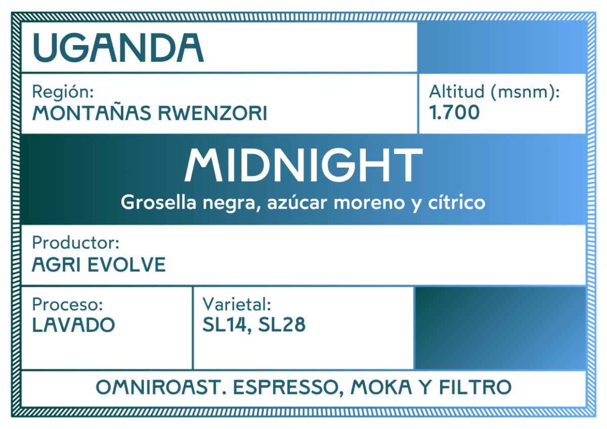 Midnight. Café de Uganda. Lavado - Artisancoffee