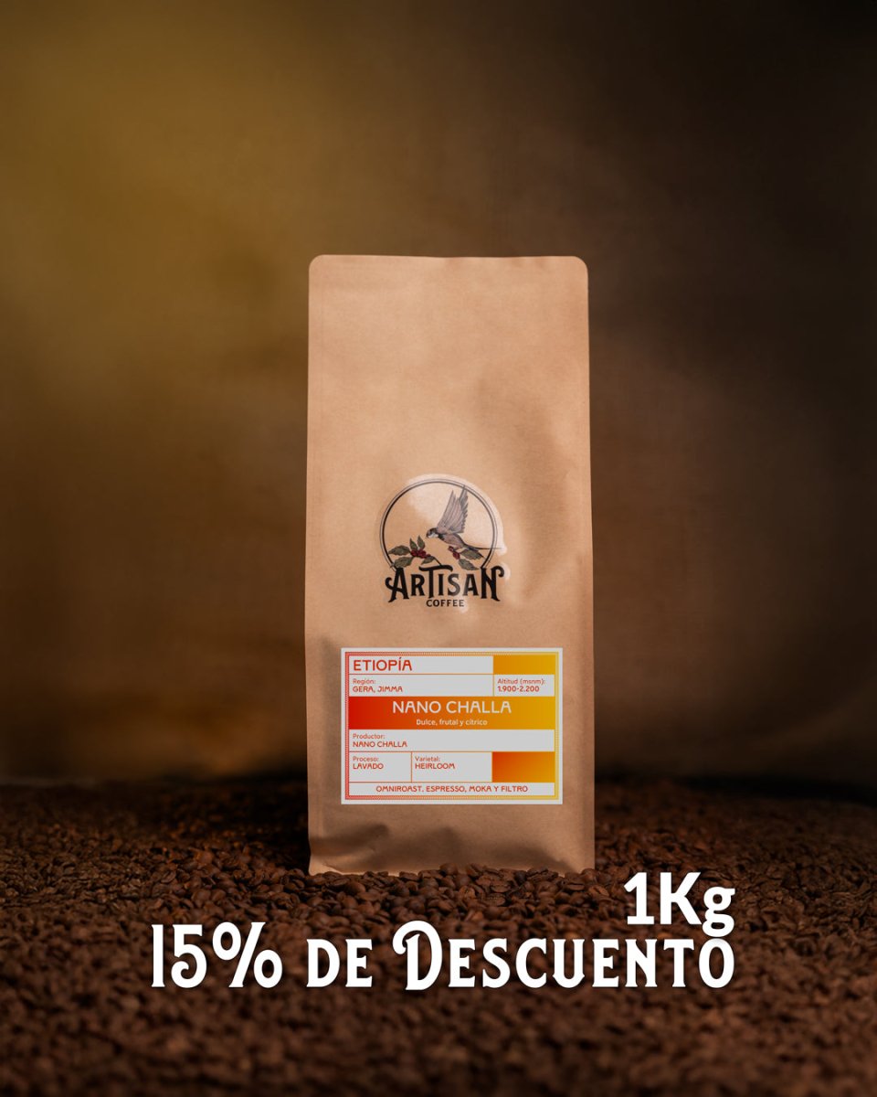 Nano Challa. Café de Etiopía. Lavado. - Artisancoffee