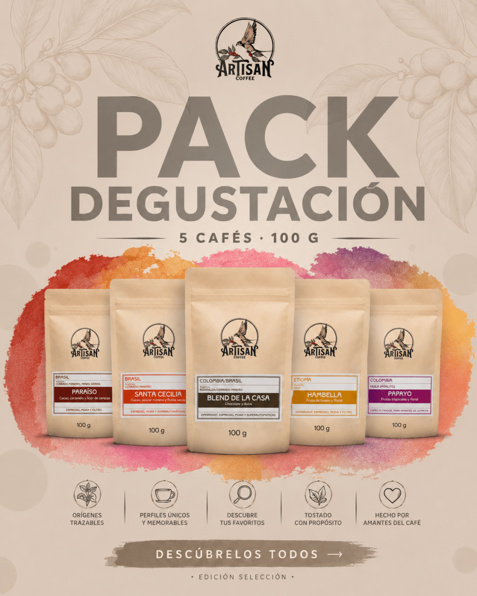 Pack Descubrimiento Artisan – 5 Cafés de Especialidad - Artisancoffee