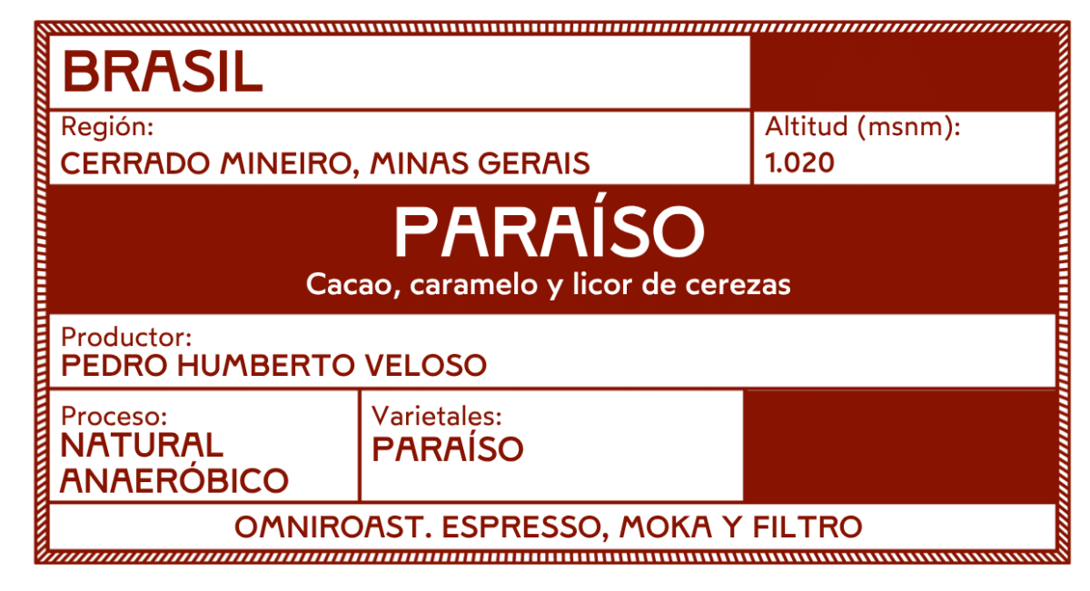 Paraíso – Café de especialidad de Brasil natural anaeróbico - Artisancoffee