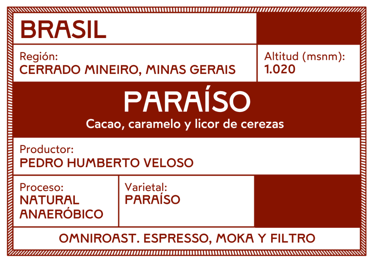 Paraíso – Café de especialidad de Brasil natural anaeróbico - Artisancoffee