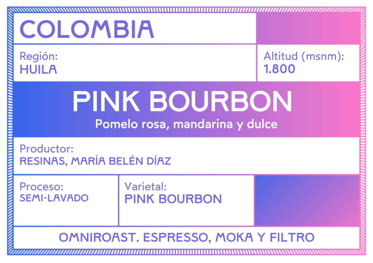 Pink Bourbon – Café de Colombia · Omniroast · Finca Resinas - Artisancoffee