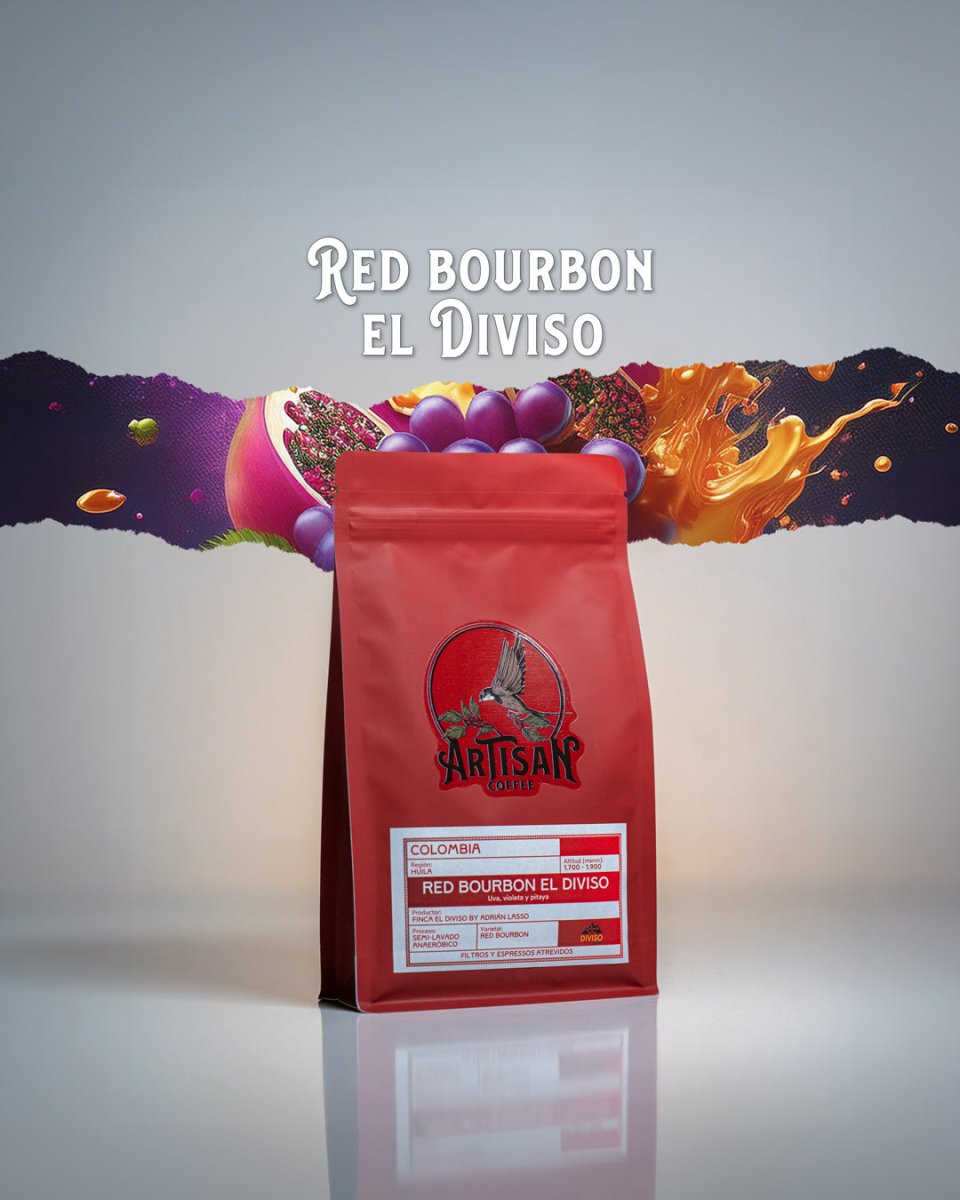 Red Bourbon Diviso. Huila. Café de Colombia. Semi - Lavado Anaeróbico - Artisancoffee