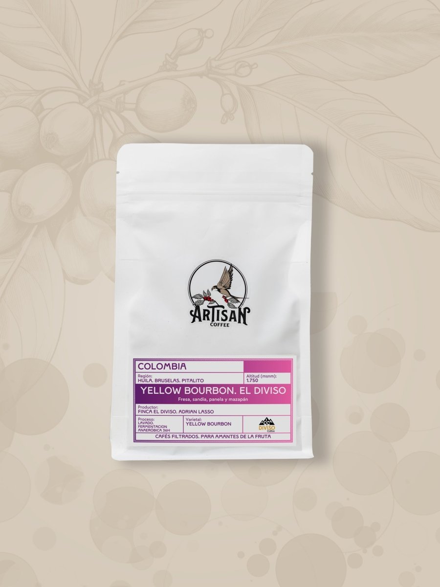 Yellow Bourbon. Café de Colombia. Lavado Anaeróbico 36h - Artisancoffee