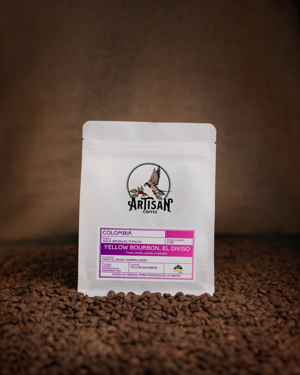 Yellow Bourbon. Café de Colombia. Lavado Anaeróbico 36h - Artisancoffee