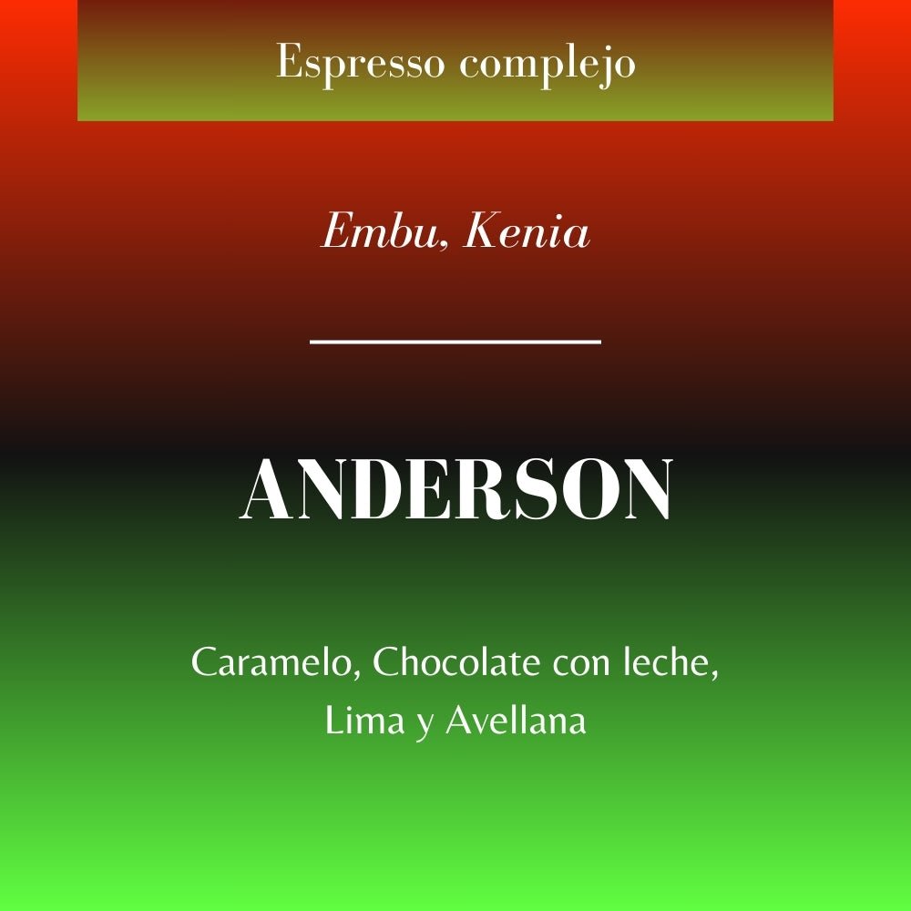 Anderson. Café de Kenia. Lavado - Artisancoffee
