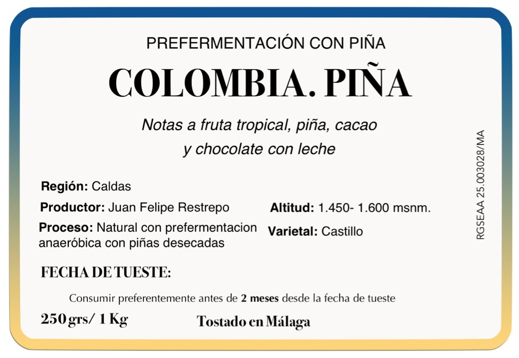 Finca el Jardín. Natural Piña. Café de Colombia - Artisancoffee