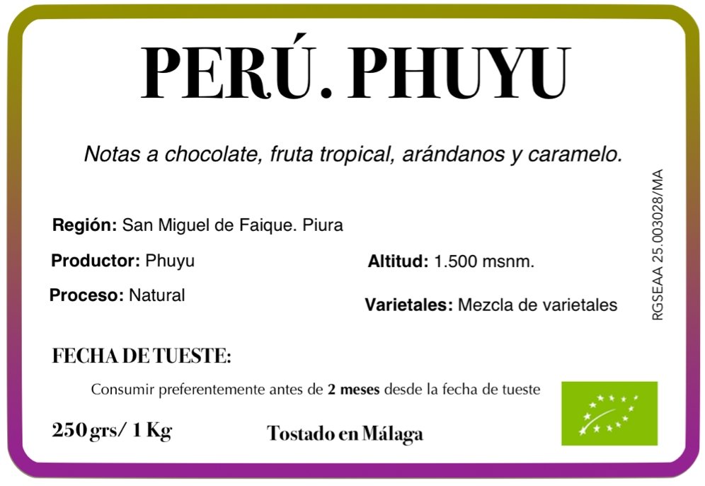 Phuyu. Café de Perú. Natural - Artisancoffee
